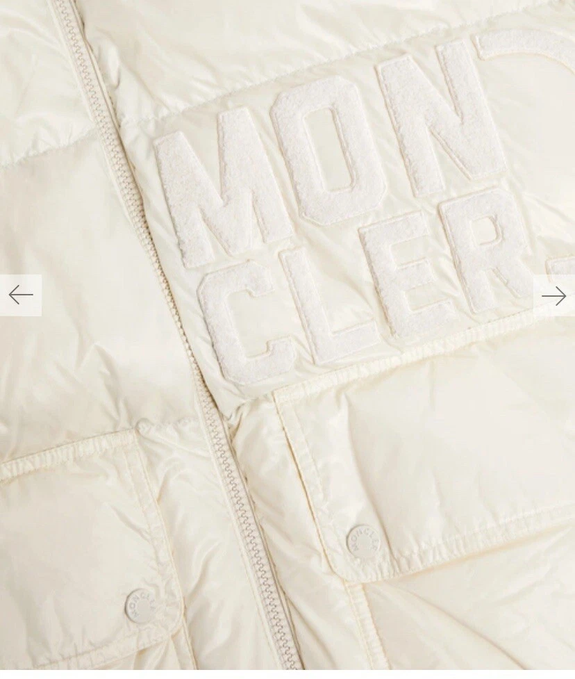 Giacca Moncler donna panna Abbaye taglia 0