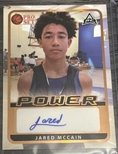 2021-22 Leaf Pro Set Power Base Auto Jared McCain #BA-JMC Auto Rookie RC SP NBA