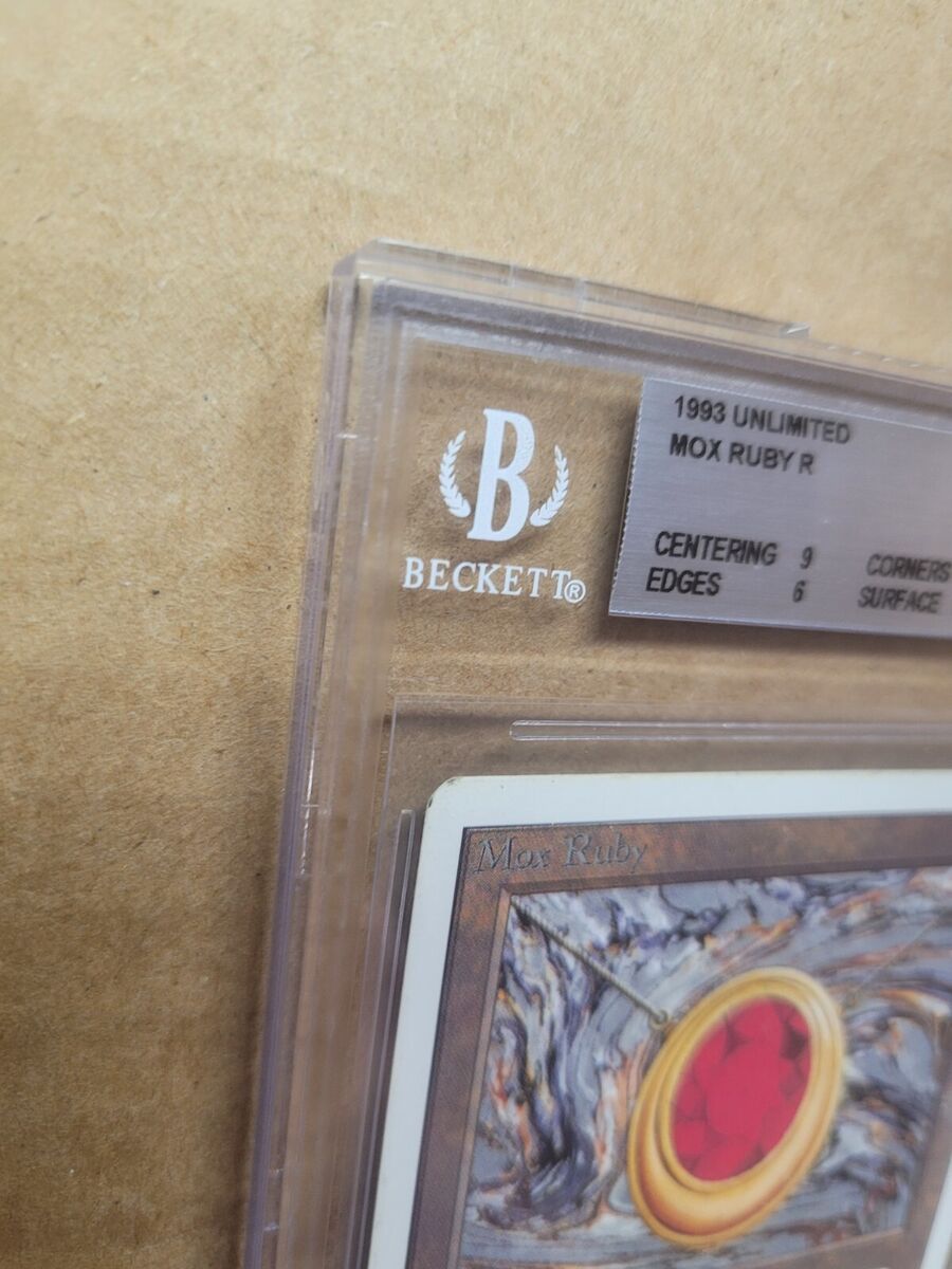 Mox Ruby Unlimited Graded BGS 6.5 Beckett EX+ Magic MTG Mox Ruby Unlimited Graded BGS 6.5 Beckett EX+ Magic MTG