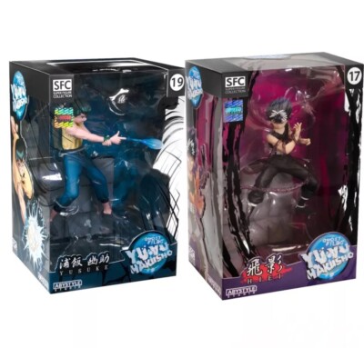 Yu Hakusho Hiei & Yusuke Sfc Super Figure Collection PVC Statue Abystyle #17 #19