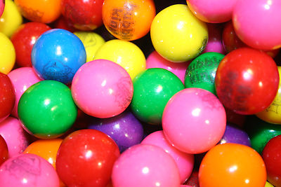 Bayside Candy 25mm or 1 inch GUMBALLS-1LB (54 COUNT)