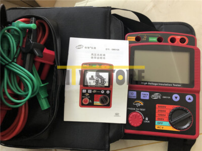 1pcs Insulation Resistance Tester Meter Megger1T Ohm DAR PI GM3125 High Voltag