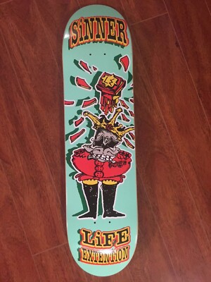 Life Extention Sinner Pat Pasquale LE Skateboard Deck Brand New