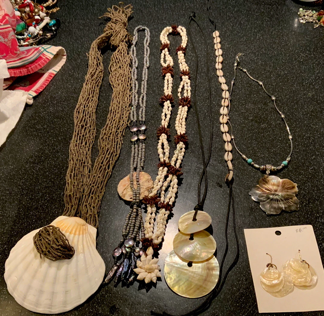Shell Jewelry lot of 6 multiple styles