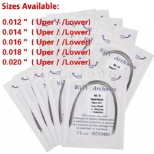 Arcos de Dental Ortodoncia Redondos Niti Arco de Alambre Su Arch Wire USA