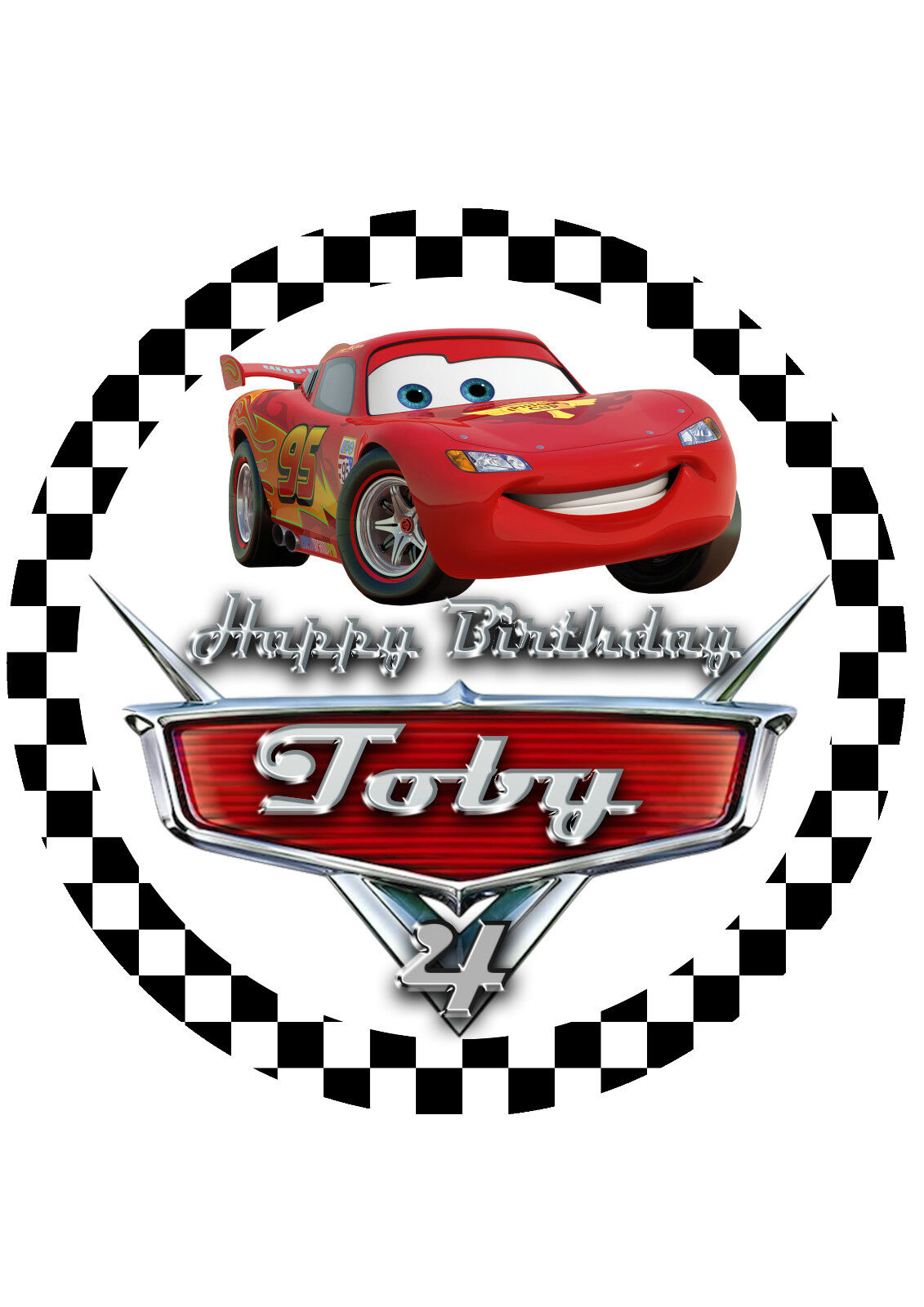 Lightning Mcqueen Cake Topper Printable