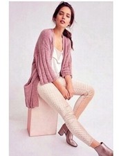 Anthropologie Pilcro  The Letterpress High Rise Skinny Velvet Polka Pants 26