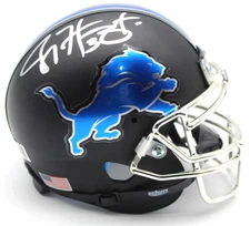 Joey Harrington Detroit Lions Signed Mini Football Helmet w/Beckett BR32596
