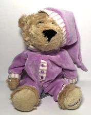 F.A.O Schwarz Sunday Nightime Teddy Bear In Pj's Plush Stuffed Animal 10"