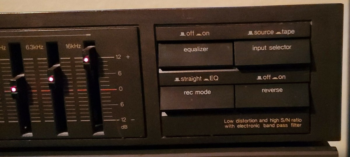 その他 Technics Technics SH-8038 2-Channel Stereo 7 Band Graphic Equalizer