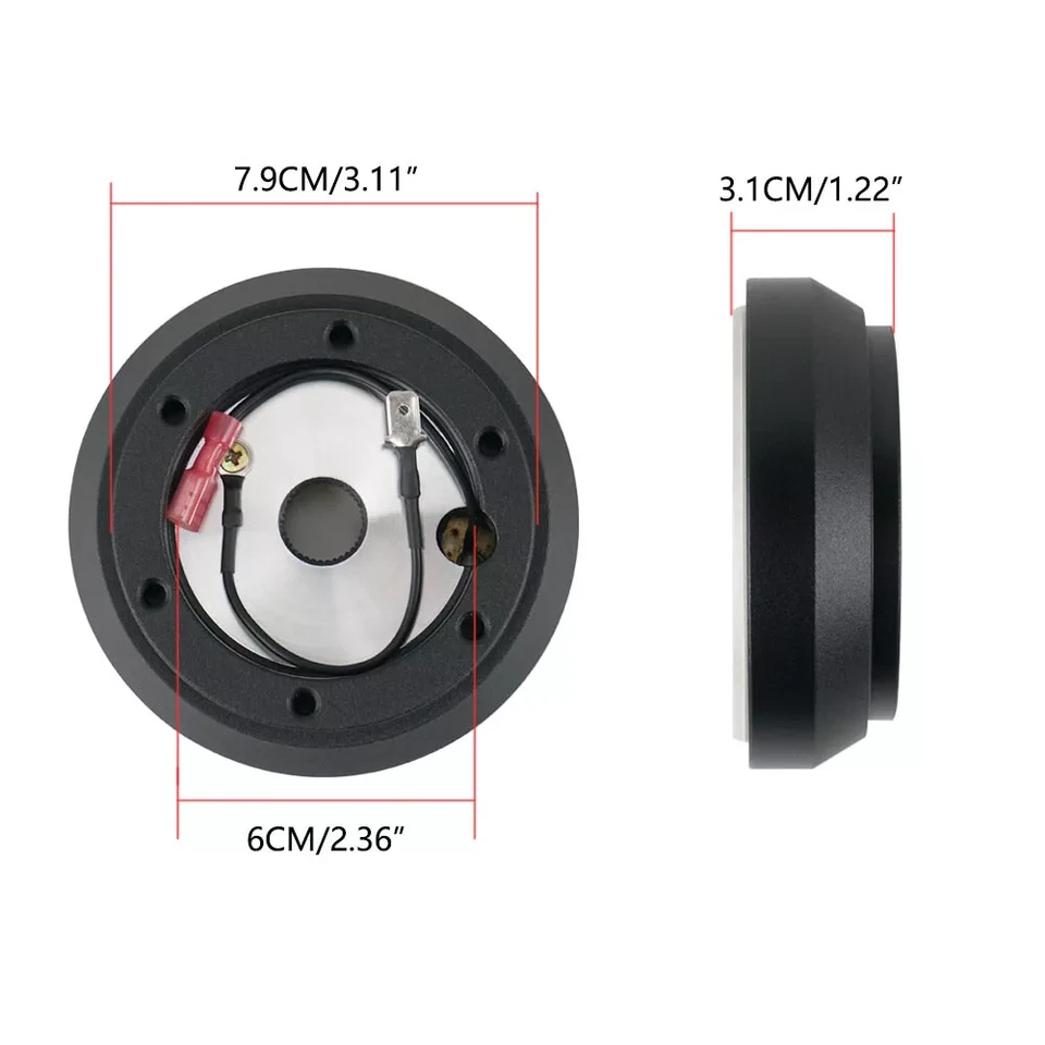 14" Steering Wheel + Quick Release + Hub Adapter 160H For Mazda Miata MX-3 MX-6 - Изображение 4 из 4