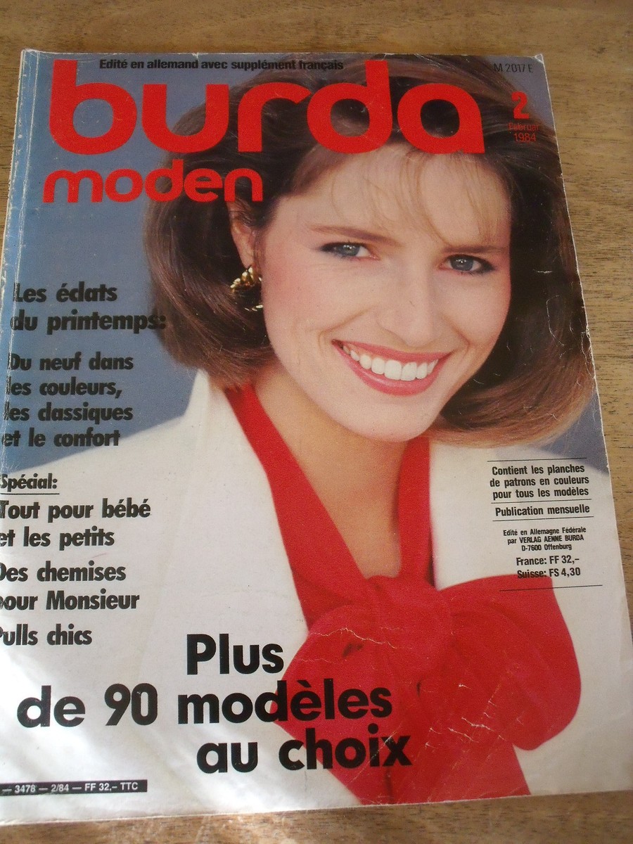 Magazine BURDA MODEN Mars 1984 - 'Mariezvous Au Printemps - Le Chic De La Mode', Occasion Vintage