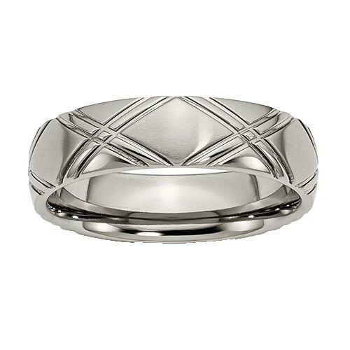 Anillos de banda Chisel Sin Piedra para hombres