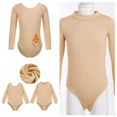 IINIIM DE Mädchen Ballett Winter Body Overall Gymnastik Ballerina Unitard Tanzbody