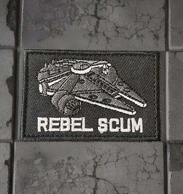 #ad #ad Rebel Scum Millennium Falcon Star Wars Morale Patch Embroidered Hook Loop $6.49