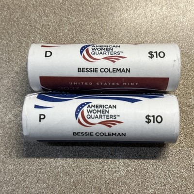 2023 P&D Bessie Coleman American Women Quarters 2-Roll Set 