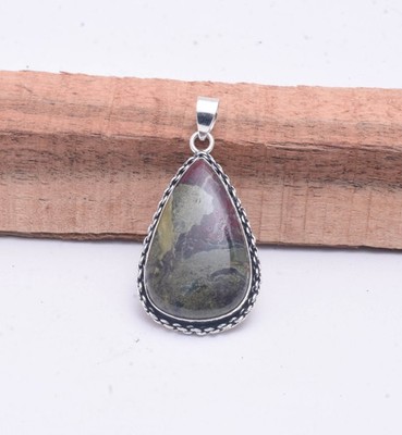 Awesome Russian Blood Gemstone 925 Sterling Silver Handmade Pendant D-23
