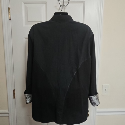 ENGLISH WASH Christopher Wicks handgenähtes Hemd Herren XXL schwarz weiß Western - Bild 9 von 17