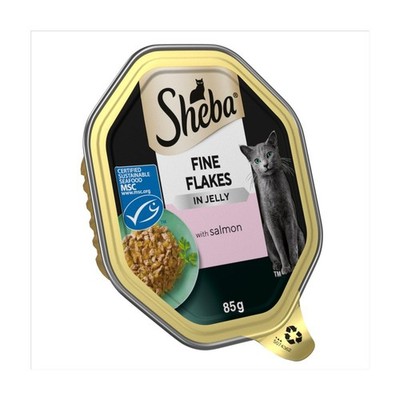 SHEBA  Fine Flakes Adult Katzennassfutter mit Lachsgelee 85g (22er Pack)