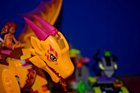 Lego ELVES Retired Fire Dragon's Lava Cave 41175 Figs Zonya Mostly Complete 2016