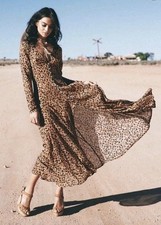 SPELL & THE GYPSY COLLECTIVE Saphari Animal Gown Dress Size S SP11 Rare