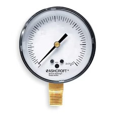 Ashcroft 25 1490A 02L 60" H20 Low Pressure Gauge, 0 To 60 Psi, 2 1/2 In Dial,