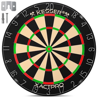 RETOURE Dartscheibe Kork Steeldart Profi Dartboard mit 21 Pro Flights Dartspiel