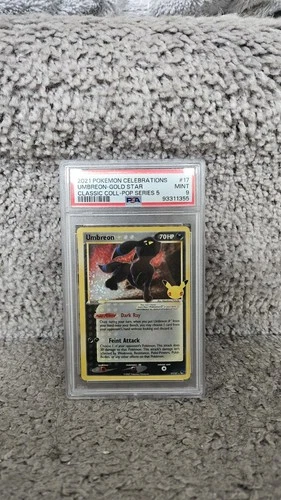 2021 Pokemon Celebrations Classic Collection #17 Umbreon Gold Star PSA 9