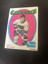 1971 -72 Topps Hockey Card #122 Pat Quinn Vancouver Canucks HOF Ex Free Ship!