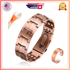 Cigamg 3X Copper Bracelet for Men Triple Strength Magnets Pure Copper Magnetic