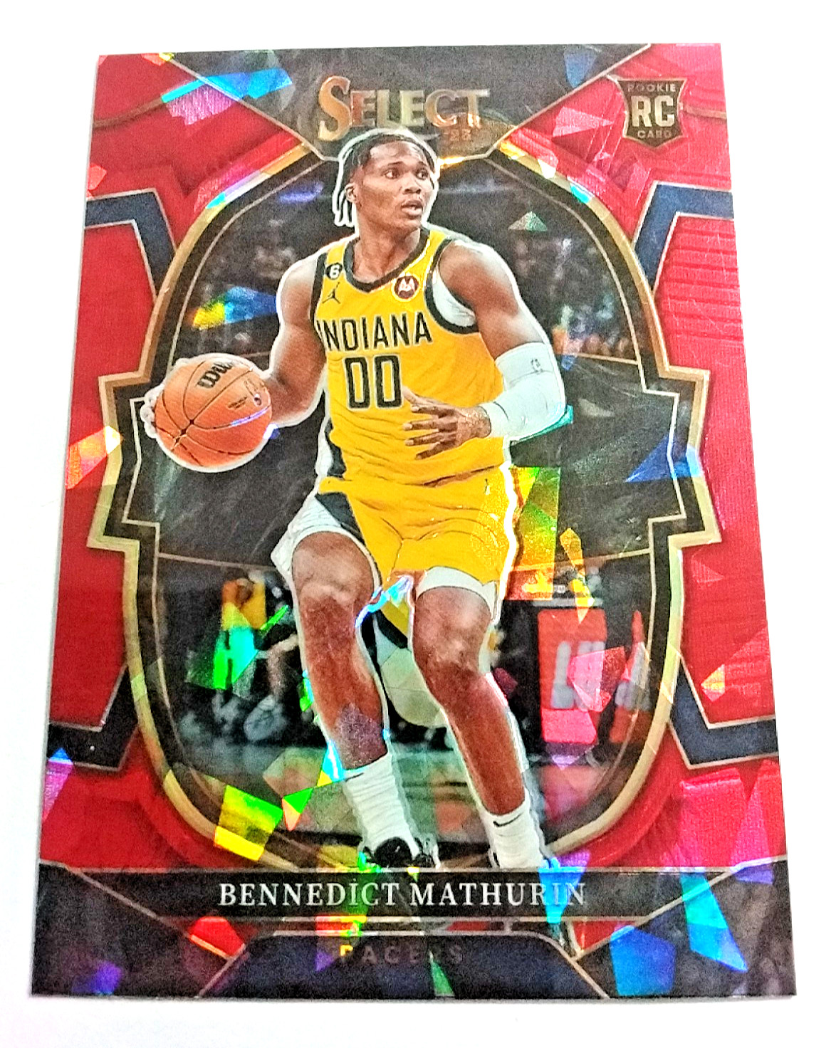 2022-23 Select #79 Bennedict Mathurin Red Cracked Ice Concourse Rookie.      D34