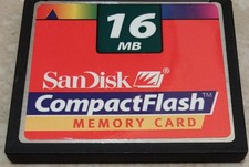 16MB Sandisk Compact Flash Card CF CompactFlash Digital Camera Memory Card EUC