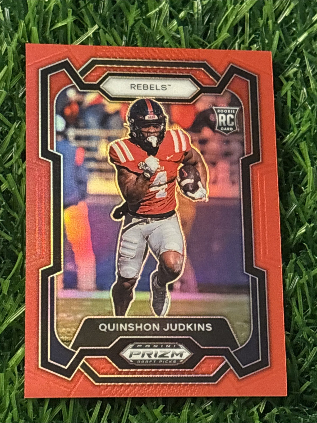 2024 Panini Prizm Draft Picks Red Prizm /299 Quinshon Judkins #146 Ole Miss RC