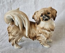 Augarten Austria Pekingese Dog Figurine Tibetan Spaniel