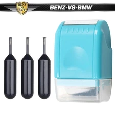 Identity Theft Protection Confidential ID Guard Wide Roller Stamp + 3 Ink Refill