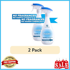 Pooph Pet Odor Eliminator Spray 20 oz Fragrance Free No Harsh Chemicals, 2 Pack