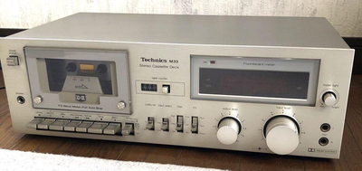 Technics RS-M33 Stereo Cassette Deck Silver Operation confirmed