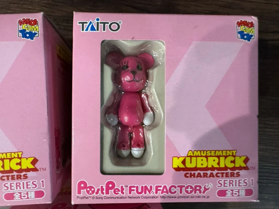 Medicom Post Pet Fun Factory Serie 1 Juguete Premio Kubrick en Caja X 3 Juego Taito Foto 4 de 4