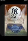Aaron Judge Signed New York Yankees Logo Baseball COA And Case