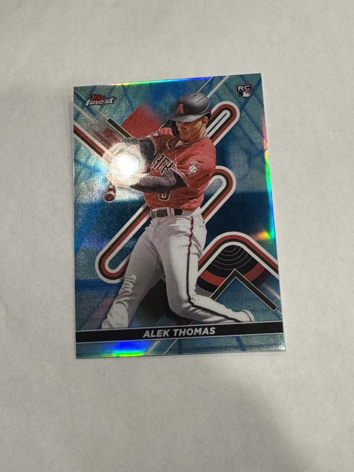 2022 Topps Finest Alek Thomas 43 Blue/Aqua Vapor Refractor /250 RC RookieCard SP