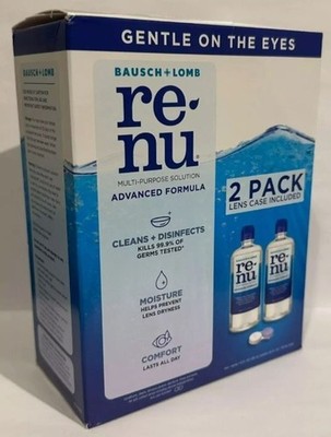 Bausch+Lomb ReNu Multi-Purpose Solution Advanced Formula 12 oz 2-Pack +1 more =3