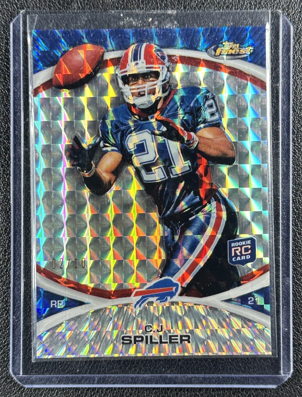 CJ Spiller Finest #7 Mosaic Refractor