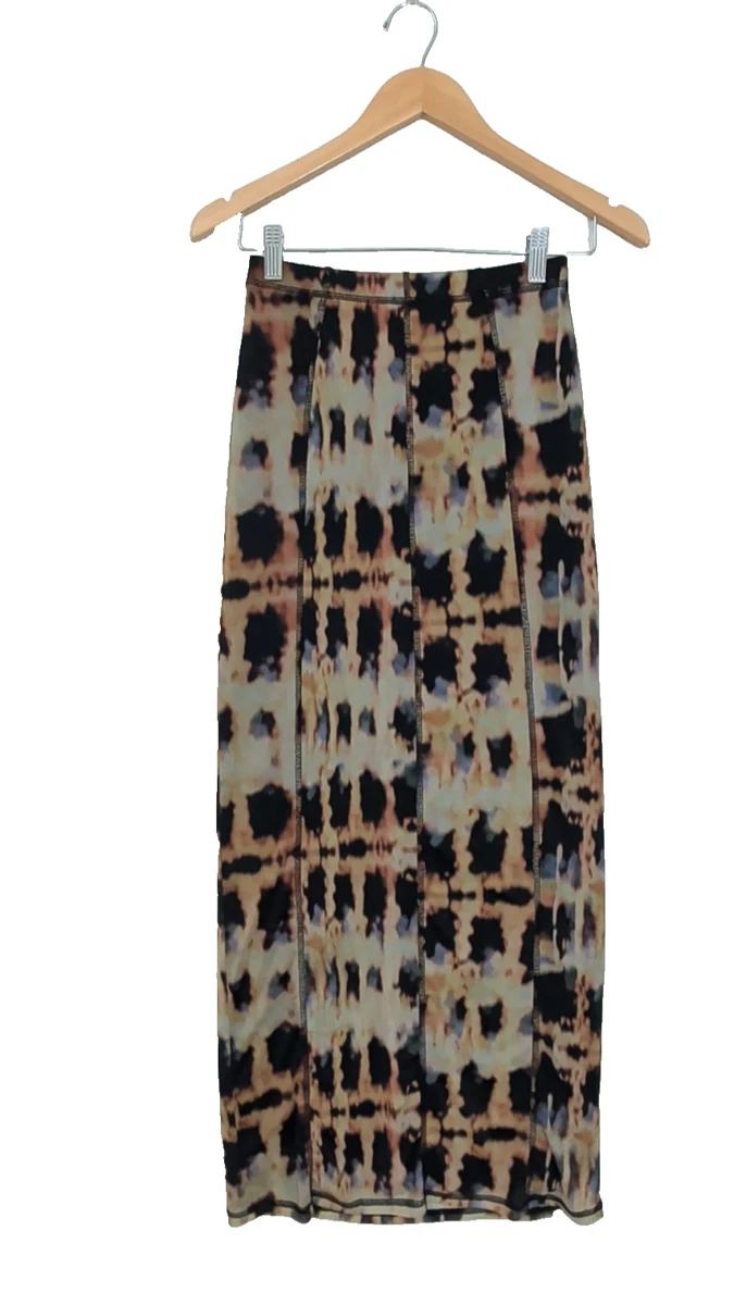Marrisa Wilson Women Red Pleated Tie Waist A-Line Skirt Size 6 NWT