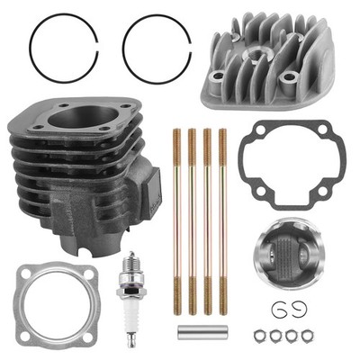 89cc Cylinder Head Piston Gasket Top End Kit for Polaris Predator 90 2003-2006