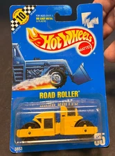 1988 Hot Wheels Workhorses Road Roller #3853 Card NIP