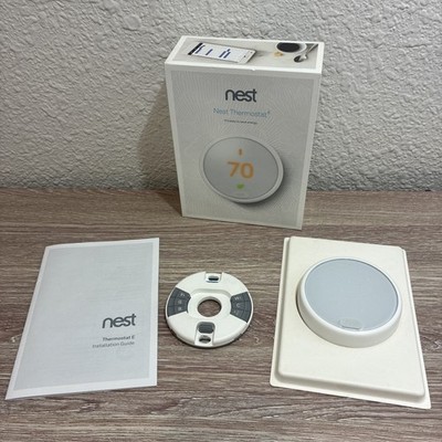 Google Nest Thermostat E T4000ES A0063 Programmable Smart WiFi White