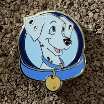 Disney 101 Dalmatians Patch Collar Pin - Blue Background (2017)