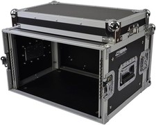 6U 19" Rack Case Flight Case Short Depth with Front & Rear Rails