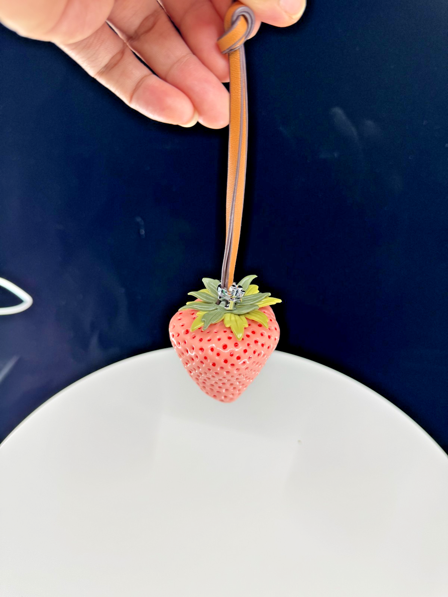 Tory Burch Strawberry Key bag Charm/ Pink | eBay