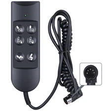 6 Button 5 Pin Prong Remote Handset Hand Control for Lift Chairs Power Recliners